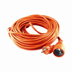 Záhradný predlžovací kábel oranžový zaplavený, 1x2P+Z (schuko) 40m, H05VV-F 3x1,5mm, 230VAC/16A