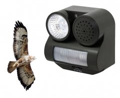 OD12A Elektronický odstrašovač vátkov a zveri so zábleskom a zvukom dravého vtáka