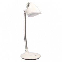 Stolná lampa KALCYT LED 6W s tlmením a časovačom - biela
