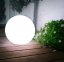 Solárna záhradná lampa guľa - biela