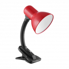 Stolná lampa LATSA s klipom - červená