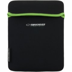 ET172G Neoprénové puzdro pre tablet 9,7" čierno-zelené Esperanza