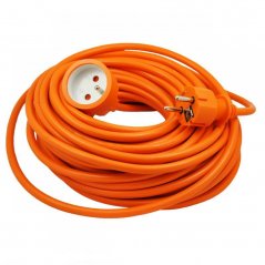 URZ3087 Kemot oranžový predlžovací kábel 1 zásuvka, 20 m (3x1,5)