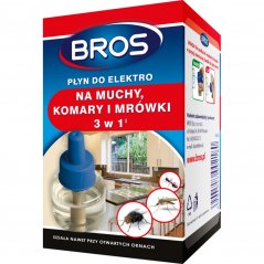 Bros Elektro 3v1 tekutina na muchy, komáre, mravce