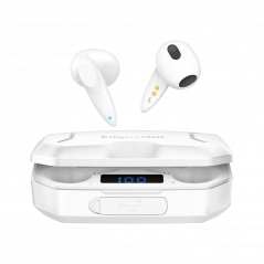 Sluchátka do uší Bluetooth s powerbankou Kruger&Matz M6 - bílá
