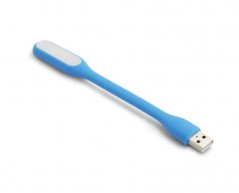 LED USB lampa k notebooku - modrá