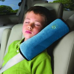 Vankúšik na bezpečnostný pás do auta pre deti