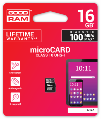 MicroSD pamäťová karta 16GB Goodram