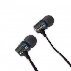 EH203KB Kovové slúchadlá do uší Esperanza s mikrofónom grafitovo-modré