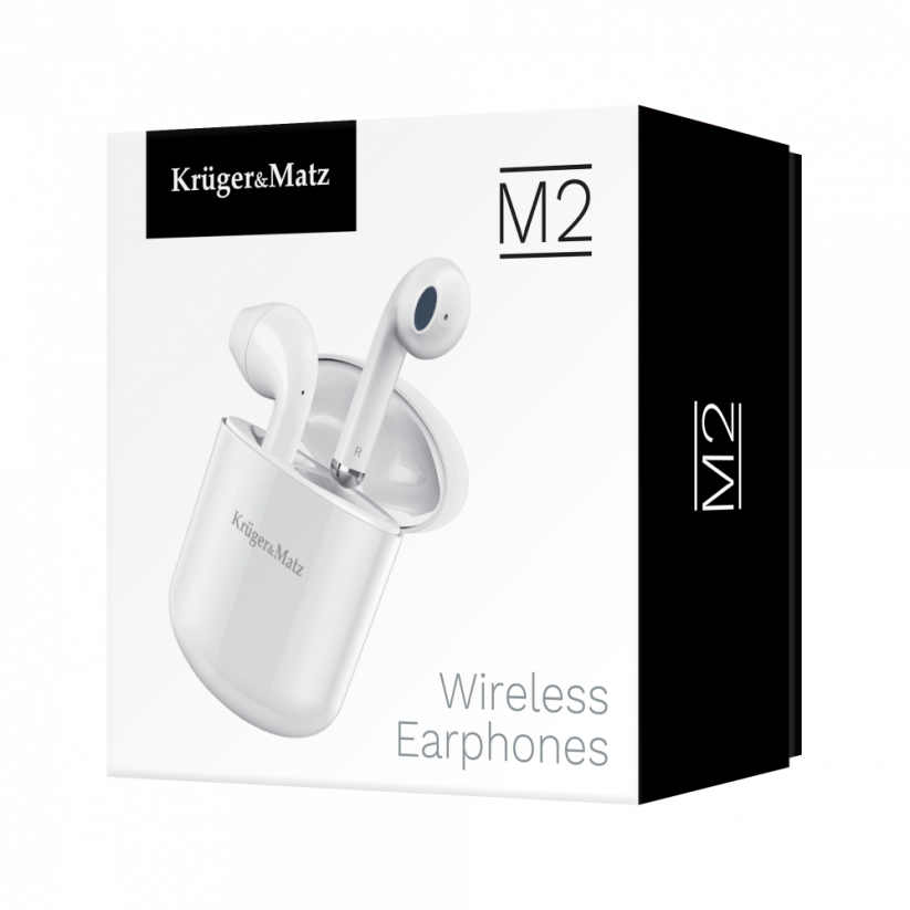 Bluetooth slúchadlá do uší TWS Kruger&Matz M2