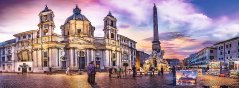 Panoramatické puzzle 500 dílků - Piazza Navona, Řím
