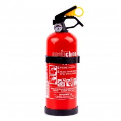 Práškový hasiaci prístroj ABC s manometrom a vešiakom, 1 kg