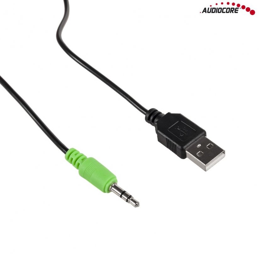 USB reproduktory Audiocore AC805 6W čierne