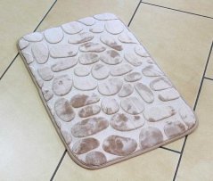Kúpeľňový koberec 3d béžový