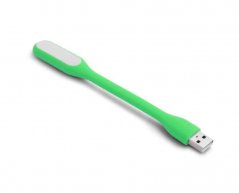 LED USB lampa k notebooku - zelená