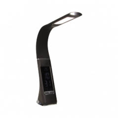 Stolná lampa DOLOMIT LED 5W s budíkom - čierna