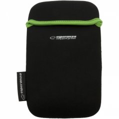 ET171G Neoprénové puzdro pre tablet 7" čierno-zelené Esperanza