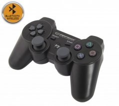 EGG109K Bluetooth bezdrôtový gamepad PS3 Marine čierny Esperanza