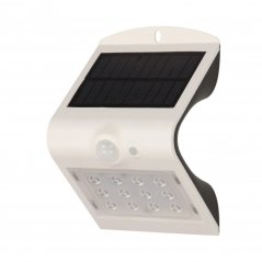 Nástenné solárne svietidlo SILOE LED - biela