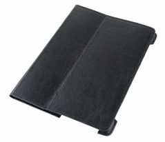 Čierne puzdro určené pre Samsung Galaxy Tab P5100 (pravá koža)