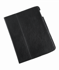 Puzdro určené pre Apple iPad 2 čierne kožené prírodné